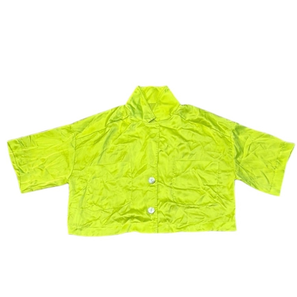 Neon Green Women’s Cropped Jacket